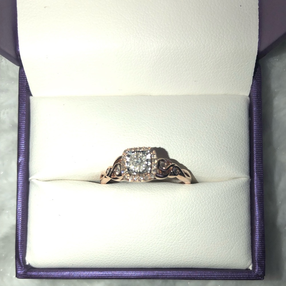 ON HOLD                     Rose gold promise ring